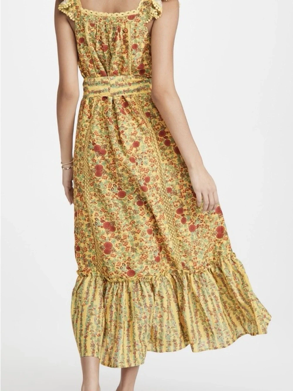 Roller Rabbit Yellow Floral Ruffled Tank - Picture 2 of 5